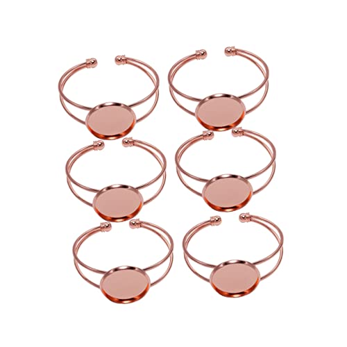 HAPINARY 6 Stück Teiliges Y Förmiges Armband Grundgestell aus Roségoldenem Kupfer Verstellbares DIY Schmuckzubehör Langlebiges Metall für Anhänger und Pendants für Armbänder HAPINARY 6 Stück Teiliges Y Förmiges Armband Grundgestell aus Roségoldenem Kupfer Verstellbares DIY Schmuckzubehör Langlebiges Metall für Anhänger und Pendants für Armbänder von HAPINARY