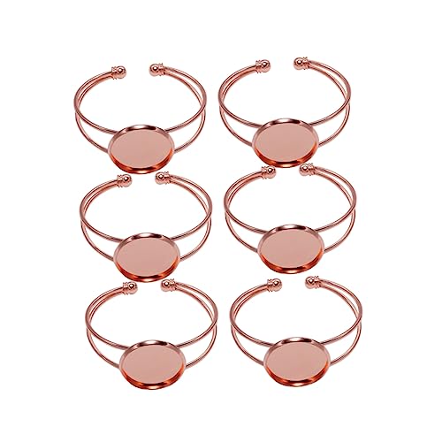 HAPINARY 6 Stück Teiliges Y Förmiges Armbandrohling aus Roségold Kupfer Verstellbare DIY Armreif Basis für Schmuckherstellung Langlebig Rostfrei für Anhänger und Perlen HAPINARY 6 Stück Teiliges Y Förmiges Armbandrohling aus Roségold Kupfer Verstellbare DIY Armreif Basis für Schmuckherstellung Langlebig Rostfrei für Anhänger und Perlen von HAPINARY