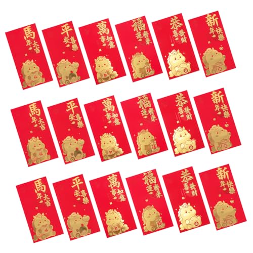 HAPINARY 60 Stück Lunar Year Geldumschläge Rote Glücksumschläge aus Robustem Papier mit Kreativem Design für Vietnamesische Li Xi und Chinesische Hongbao Große Kapazität für Geldgeschenke HAPINARY 60 Stück Lunar Year Geldumschläge Rote Glücksumschläge aus Robustem Papier mit Kreativem Design für Vietnamesische Li Xi und Chinesische Hongbao Große Kapazität für Geldgeschenke von HAPINARY
