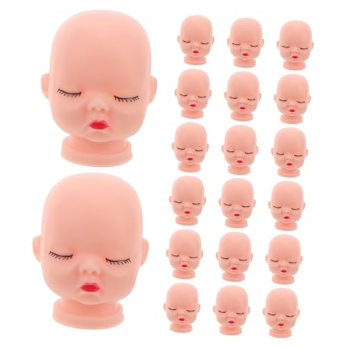 HAPINARY 60 Stück Puppenkopf Schlüsselanhänger, Babypuppenköpfe, Vinyl Puppenköpfe Zum Basteln, Bemalte Puppenköpfe, Puppenzubehör, Puppenherstellungsbedarf, Köpfe, Mini Puppenköpfe, von HAPINARY