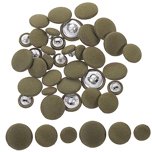 HAPINARY 60 Stück Stoffknöpfe Kleiderknopf Kleidungsknopf Nähknöpfe Dekoknöpfe Nähen Dekoknöpfe Dekoknöpfe Für Kleidung Knopf Bekleidungszubehör DIY Mantelknöpfe von HAPINARY