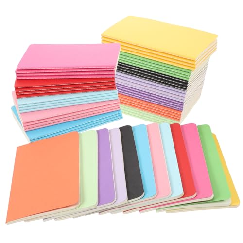 HAPINARY 60 Stück Teiliges Mini Notizbuch Blanko Schreibblock mit Buntem Umschlag Kleines Pocket notepad für Schüler und Leichtes Memo notizheft zum Organisieren und Planen von HAPINARY