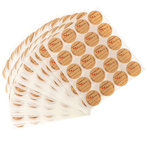 HAPINARY 600 Blatt Aufkleber Etiketten Etiketten Aufkleber Geschenktütenaufkleber Umschlagversiegelungsaufkleber Geschenkverpackungsaufkleber Lebensmittelbeutelversiegelungsaufkleber von HAPINARY