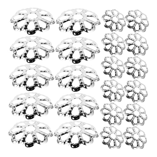 HAPINARY 600 Stück Blumen Perlenkappen Hohl Floral Spacer Endkappen für Diy Schmuckherstellung Armband Halskette Ohrringe Zubehör Langlebig Leicht Vielseitig von HAPINARY