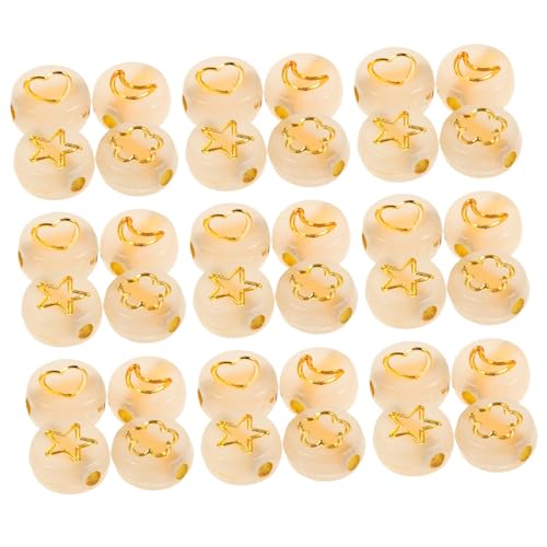 HAPINARY 600 Stück Leuchtende Acrylperlen Stern Mond Herz Langlebige Kratzfeste Glow in The Dark Spacer Beads für DIY Schmuckherstellung Armbänder Halsketten Kreative Bastelmaterialien HAPINARY 600 Stück Leuchtende Acrylperlen Stern Mond Herz Langlebige Kratzfeste Glow in The Dark Spacer Beads für DIY Schmuckherstellung Armbänder Halsketten Kreative Bastelmaterialien von HAPINARY