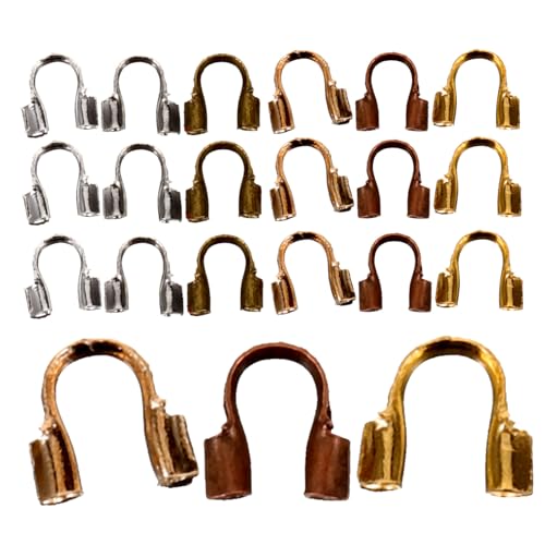 HAPINARY 600 Stück U Förmige Drahtschutzperlen für Schmuckherstellung Crimpperlen für Armbänder DIY Zubehör für Schmuckprojekte Langlebig und Einfach zu Verwenden von HAPINARY