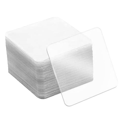 HAPINARY 60Stücke Transparentes Doppelseitiges Klebeband Hochleistungs Wandmontageband für Bilderrahmen Poster DIY Projekte Spurlos und Zuschneidbar für Innen von HAPINARY