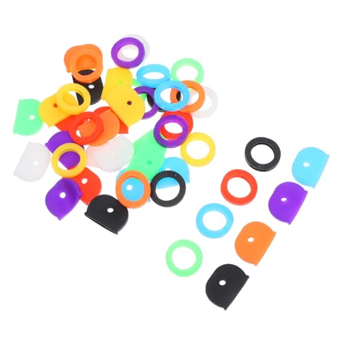 HAPINARY 64 Stück Bunte Silikon Schlüsselabdeckungen Teiliges Elastische Schlüsselkappen Flacher und Runder Form für Einfache Identifikation und Organisation von Schlüsseln für HAPINARY 64 Stück Bunte Silikon Schlüsselabdeckungen Teiliges Elastische Schlüsselkappen Flacher und Runder Form für Einfache Identifikation und Organisation von Schlüsseln für von HAPINARY