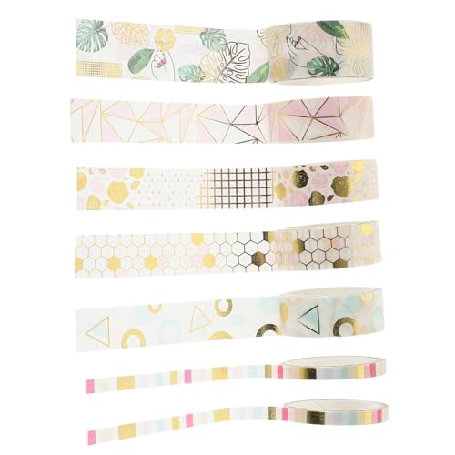 HAPINARY 7 Rollen Geometrisches Washi Tape Dekoratives Scrapbooking Klebeband Vielseitig Einsetzbar für DIY Notizbücher Geschenkkarton und Planer Rückstandsfrei Entfernbar Ästhetisch und HAPINARY 7 Rollen Geometrisches Washi Tape Dekoratives Scrapbooking Klebeband Vielseitig Einsetzbar für DIY Notizbücher Geschenkkarton und Planer Rückstandsfrei Entfernbar Ästhetisch und von HAPINARY