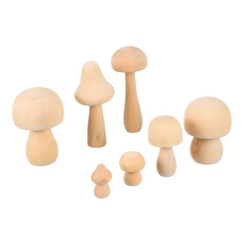 HAPINARY 7 Stück Teiliges Unbehandelter Holzpilze zum Bemalen Kindgerechtes DIY ornament Natürlicher Holz dekor für Kreative Raumgestaltung und Handwerksvergnügen an Geburtstag HAPINARY 7 Stück Teiliges Unbehandelter Holzpilze zum Bemalen Kindgerechtes DIY ornament Natürlicher Holz dekor für Kreative Raumgestaltung und Handwerksvergnügen an Geburtstag von HAPINARY