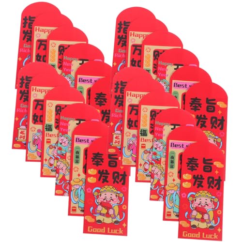 HAPINARY 72 Stück Chinesische Neujahrsumschläge Jahr Des Pferdes Traditionelle Rote Hongbao für Frühlingsfest Familienfeiern und Geschäftliche Geschenke Großzügige Menge für Festliche von HAPINARY
