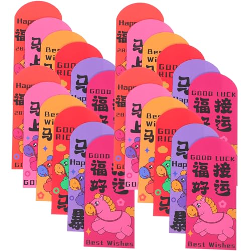HAPINARY 72 Stück Rote Umschläge Jahr Des Pferdes Dickes Papier Neujahrsumschlag Chinesische Frühlingsfest Hongbao mit Festlichem Pferde-motiv Vielseitig für Familie und Geschäft HAPINARY 72 Stück Rote Umschläge Jahr Des Pferdes Dickes Papier Neujahrsumschlag Chinesische Frühlingsfest Hongbao mit Festlichem Pferde-motiv Vielseitig für Familie und Geschäft von HAPINARY