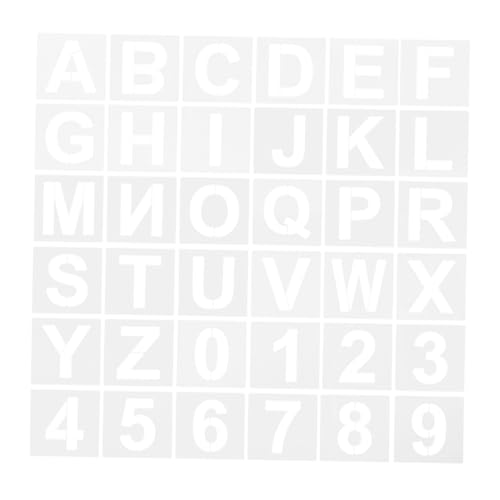 HAPINARY 72 Stück Teiliges Wiederverwendbares Schablonen Robustem Kunststoff mit Buchstaben und Zahlen Präzise Stencil-designs für Wandmalerei Diy-kunst und Beschilderung Leicht und Tragbar HAPINARY 72 Stück Teiliges Wiederverwendbares Schablonen Robustem Kunststoff mit Buchstaben und Zahlen Präzise Stencil-designs für Wandmalerei Diy-kunst und Beschilderung Leicht und Tragbar von HAPINARY