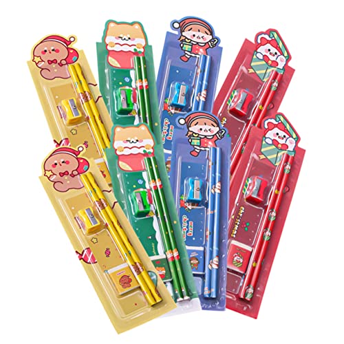 HAPINARY 8 Sätze Teiliges Weihnachts Bleistiftset mit Radiergummi Robustes Schüler Schreibset und Leicht Niedliche Weihnachtsmotive für Schüler Fördert Entspanntes Schreiben und Zeichnen HAPINARY 8 Sätze Teiliges Weihnachts Bleistiftset mit Radiergummi Robustes Schüler Schreibset und Leicht Niedliche Weihnachtsmotive für Schüler Fördert Entspanntes Schreiben und Zeichnen von HAPINARY