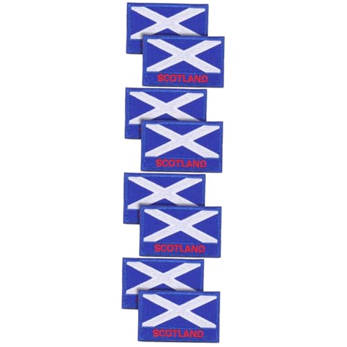HAPINARY 8 Stck. Schottland Flaggen Patches Gestickte Aufnäher für Kleidung DIY Applikationen Praktische und Stilvolle Dekoration für Mode Handwerk HAPINARY 8 Stck. Schottland Flaggen Patches Gestickte Aufnäher für Kleidung DIY Applikationen Praktische und Stilvolle Dekoration für Mode Handwerk von HAPINARY