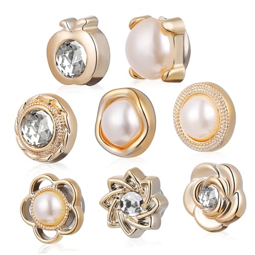 HAPINARY Magnetisches Hijab-Set Mit 8 Schal-magneten Ohne Löcher Knöpfe Modischer Hijab Für Oberteil Bluse Dekorative von HAPINARY