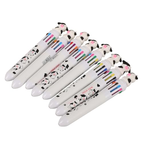 HAPINARY 8 Stück Kugelschreiber Lustige Cartoon Kugelschreiber Farben Druckmechanik Ergonomisches Design für Schule und Büro Tragbar und Praktisch von HAPINARY
