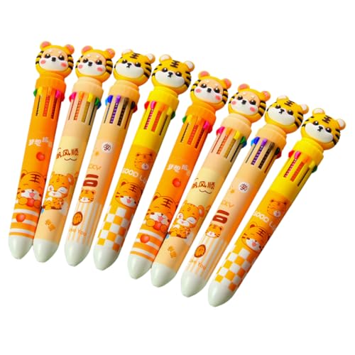 HAPINARY 8 Stück Teiliges Bunte Kugelschreiber mit Tiger Mehrfarbig Langlebig und Praktisch für Schulbedarf Basteln Notizen und Kreative Schreibprojekte HAPINARY 8 Stück Teiliges Bunte Kugelschreiber mit Tiger Mehrfarbig Langlebig und Praktisch für Schulbedarf Basteln Notizen und Kreative Schreibprojekte von HAPINARY