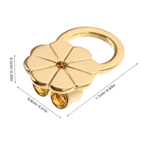 HAPINARY 8 Stück Teiliges Ohrstecker Verschluss Blumenform Verstellbar Langlebig für Schwere Ohrringe Silber Gold Ohrläppchenhalter gegen Herabhängen Komfortabel Geeignet für Ohrschmuck von HAPINARY