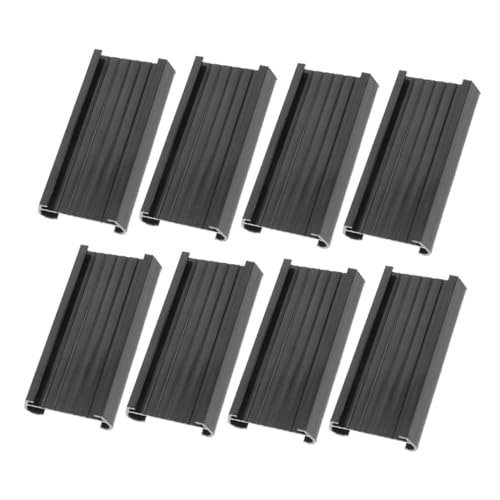 HAPINARY 8 Stück Teiliges PVC Etikettenhalter Transparent Robust für Drahtregale Beschreibbar Vielseitig Einsetzbar zur Organisation von Büro Lager und Bibliothek Einfach Anzubringen und von HAPINARY