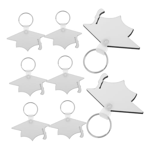 HAPINARY 8 Stück Teiliges Sublimationsbedruckte Abschlusskappen Schlüsselanhänger mit Detailliertem Anhänger und Stabilem Metallring Leichte Diy Abschluss Gastgeschenke für Abschlussfeiern HAPINARY 8 Stück Teiliges Sublimationsbedruckte Abschlusskappen Schlüsselanhänger mit Detailliertem Anhänger und Stabilem Metallring Leichte Diy Abschluss Gastgeschenke für Abschlussfeiern von HAPINARY