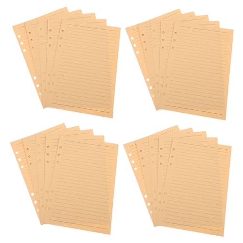 HAPINARY 80 Blatt Nachfüllbares Kraftpapier Liniert Dickes Vintage Schreibpapier für Ringordner Notizbuch Einlagen für Schreiben Skizzieren Basteln und Journalführung HAPINARY 80 Blatt Nachfüllbares Kraftpapier Liniert Dickes Vintage Schreibpapier für Ringordner Notizbuch Einlagen für Schreiben Skizzieren Basteln und Journalführung von HAPINARY