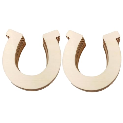 HAPINARY 80 Stück Leere Holzspäne, Graffiti Spielzeug Für Kinder, Hufeisenform, Holzspäne, DIY Graffiti Chip, DIY Malscheiben, Handbemaltes Bastelspielzeug Für Kinder, DIY Heimdekor, von HAPINARY