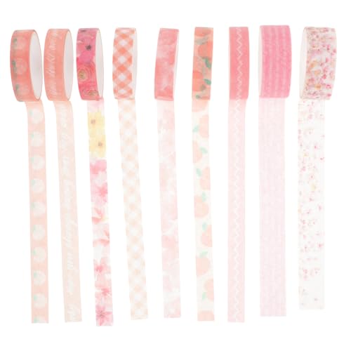 HAPINARY 9 Rollen Dekorative Washi Tapes Selbstklebende Papierbänder für Scrapbooking Tagebuchgestaltung und Bastelprojekte Einfach Reißen und Farbenfroh HAPINARY 9 Rollen Dekorative Washi Tapes Selbstklebende Papierbänder für Scrapbooking Tagebuchgestaltung und Bastelprojekte Einfach Reißen und Farbenfroh von HAPINARY