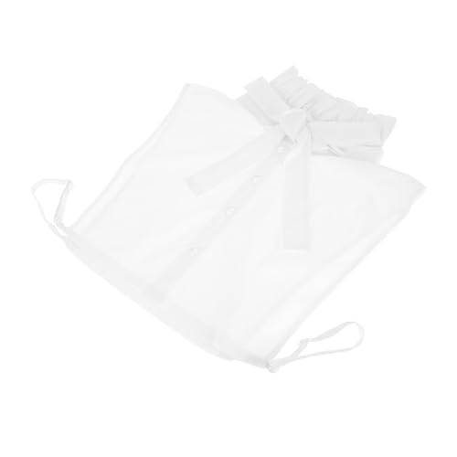 HAPINARY Abnehmbarer Fake Kragen Damen Rüschenkragen mit Schleife Weiße Baumwolle Dekorativer Blusenkragen für Herbst Winter Weicher Stehkragen Einsatz zum Layering Komfortabler Halber HAPINARY Abnehmbarer Fake Kragen Damen Rüschenkragen mit Schleife Weiße Baumwolle Dekorativer Blusenkragen für Herbst Winter Weicher Stehkragen Einsatz zum Layering Komfortabler Halber von HAPINARY