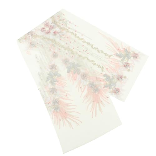 HAPINARY Accessoires Für Hochzeitskleider Applikation Mit Gesticktem Handgefertigte Applikation Mit Bestickter Spitze Stoffapplikationen Zum Nähen Spitzenstickerei Applikationen Dekorative HAPINARY Accessoires Für Hochzeitskleider Applikation Mit Gesticktem Handgefertigte Applikation Mit Bestickter Spitze Stoffapplikationen Zum Nähen Spitzenstickerei Applikationen Dekorative von HAPINARY