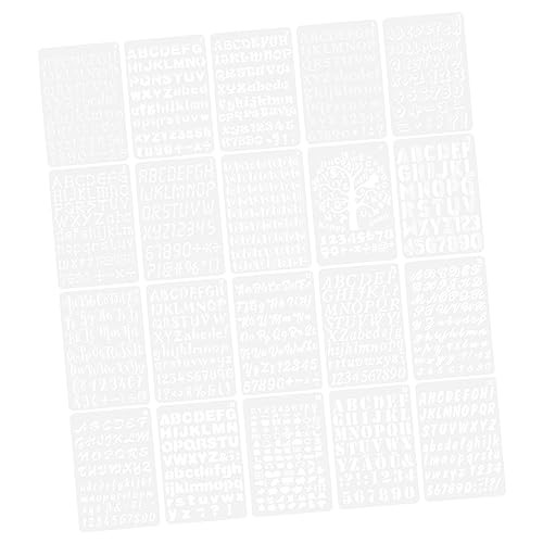 HAPINARY Alphabet-schablonen-zeichenset 20-teilig Malschablonen Für Kinder Zahlen Und Buchstaben Sicheres Pet-Material Kreative Zeichenvorlagen Für Jungen Und Mädchen HAPINARY Alphabet-schablonen-zeichenset 20-teilig Malschablonen Für Kinder Zahlen Und Buchstaben Sicheres Pet-Material Kreative Zeichenvorlagen Für Jungen Und Mädchen von HAPINARY