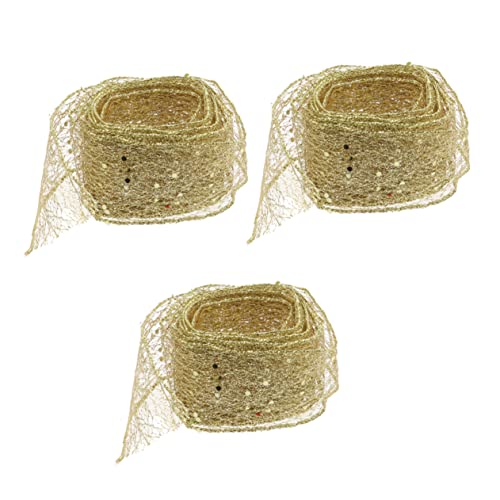 HAPINARY Weihnachtsdekorationen Bogen 3 Pack 2m Weihnachten Band Dekoration Bogen Party Krawatten Handwerk Zubehör von HAPINARY