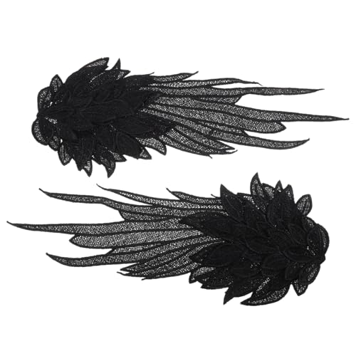 HAPINARY Bestickte Engelsflügel Applikation Großes Schwarzes DIY Flügel Patch für Kleidung Party Kostüm Dekorative Nähen Zubehör für Individuelle Kleidung HAPINARY Bestickte Engelsflügel Applikation Großes Schwarzes DIY Flügel Patch für Kleidung Party Kostüm Dekorative Nähen Zubehör für Individuelle Kleidung von HAPINARY