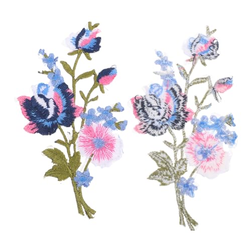 HAPINARY Blumen Stickerei Aufnäher Floral Applikationen zum Aufbügeln und Nähen für Jeans Jacken Hüte Taschen Langlebige Baumwoll-polyester Patches mit Einzigartigen Blumenmustern von HAPINARY