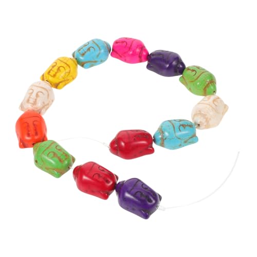 HAPINARY Buddha Kopf Perlen Türkis mit Loch Natürliche Vintage Spacer Perlen für Chinesische Handperlen DIY Schmuck Spirituelle Bastelperlen für Gebetsarmbänder und Kunsthandwerk HAPINARY Buddha Kopf Perlen Türkis mit Loch Natürliche Vintage Spacer Perlen für Chinesische Handperlen DIY Schmuck Spirituelle Bastelperlen für Gebetsarmbänder und Kunsthandwerk von HAPINARY