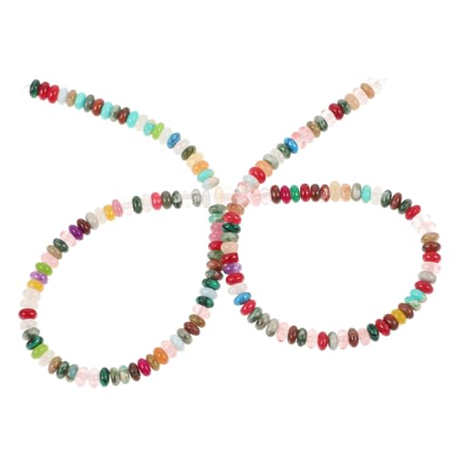 HAPINARY Bunte Kleine Stein abstandperlen Lose Perlen zum Auffädeln für DIY Schmuck Basteln Natürliche Farbige Perlen für Armbänder und Handwerksprojekte HAPINARY Bunte Kleine Stein abstandperlen Lose Perlen zum Auffädeln für DIY Schmuck Basteln Natürliche Farbige Perlen für Armbänder und Handwerksprojekte von HAPINARY