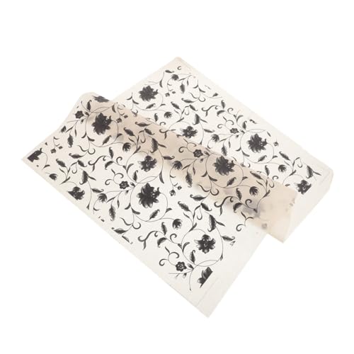 HAPINARY Clay Transfer Paper für Keramik Dekore Wasserschiebefolie mit Klassischem Blumenmuster Faderesistente Unterglasur-transfers DIY Porzellan Aufkleber für Anfänger und Profis Geeignet von HAPINARY