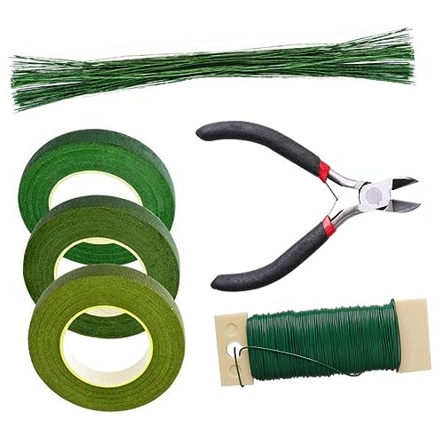 HAPINARY DIY Blumenbindedraht Set Teilig mit Blumendraht Doppelseitigem Klebeband Papierwickeldraht und Schere für Trockenblumen Basteln Floristik Zubehör für Kreative DIY HAPINARY DIY Blumenbindedraht Set Teilig mit Blumendraht Doppelseitigem Klebeband Papierwickeldraht und Schere für Trockenblumen Basteln Floristik Zubehör für Kreative DIY von HAPINARY