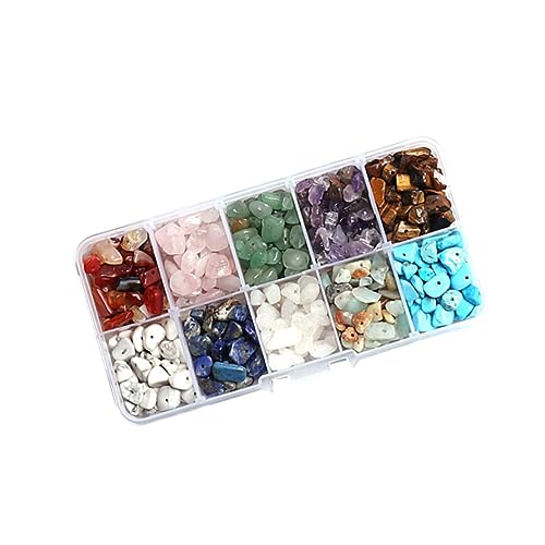 HAPINARY DIY Spacer Beads Farben Bunte Zerkleinerte Steine mit Aufbewahrungsbox für Armband und Halskette für Schmuckherstellung und Kreative Projekte HAPINARY DIY Spacer Beads Farben Bunte Zerkleinerte Steine mit Aufbewahrungsbox für Armband und Halskette für Schmuckherstellung und Kreative Projekte von HAPINARY