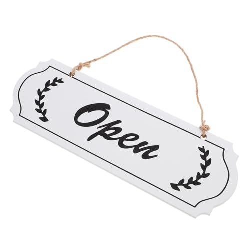 HAPINARY Doppelseitiges Holz Open Closed Schild mit Juteseil Dekoratives Türschild für Bars Cafés Restaurants und Geschäfte Einfach zu Hängen Stilvolles Geschäftszeiten schild für von HAPINARY