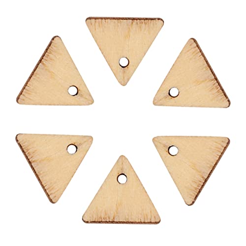 HAPINARY 300stücke Diy Holz Dreiecksscheiben Mit Loch Für Bastelarbeiten Unvollendete Holzornamente Dekoration Für Weihnachten Und Hochzeiten von HAPINARY