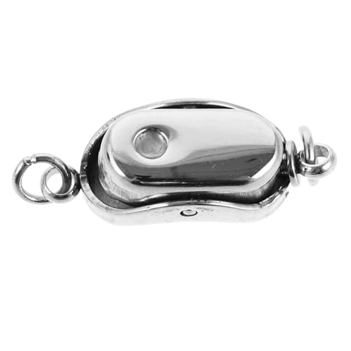 HAPINARY Edelstahlarmband Schmuckverbinder Verschluss Armbandschnalle Schmuck Karabinerverschlüsse Halskettenverbinder Zubehör Schmuckverschluss Haken Perlenkette DIY Verschluss von HAPINARY
