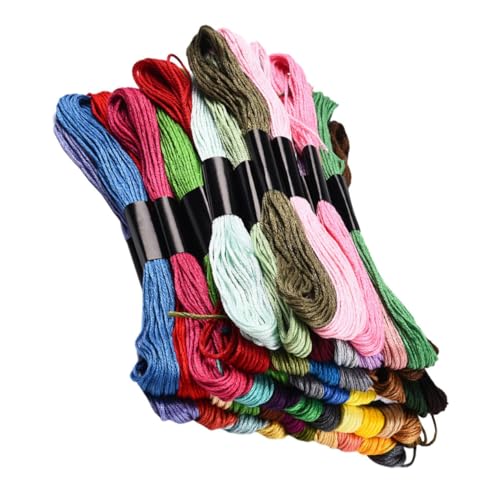 HAPINARY Farben Nähgarn Fädiges Baumwoll Stickgarn für DIY Stickerei Langlebige und Robuste Fäden für Handarbeiten Bastelprojekte und Aktivitäten HAPINARY Farben Nähgarn Fädiges Baumwoll Stickgarn für DIY Stickerei Langlebige und Robuste Fäden für Handarbeiten Bastelprojekte und Aktivitäten von HAPINARY