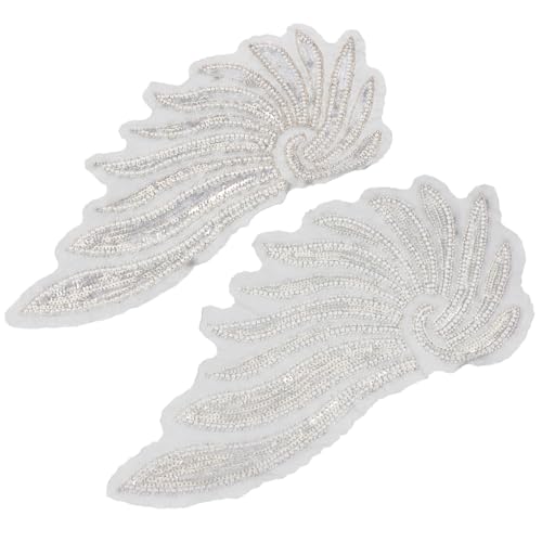 HAPINARY Flügel Aufnäher Pailletten Applikation Bestickte Engelsflügel Patch für Kleidung Jeans DIY Dekoration Langlebig und Leicht Anzunähen HAPINARY Flügel Aufnäher Pailletten Applikation Bestickte Engelsflügel Patch für Kleidung Jeans DIY Dekoration Langlebig und Leicht Anzunähen von HAPINARY