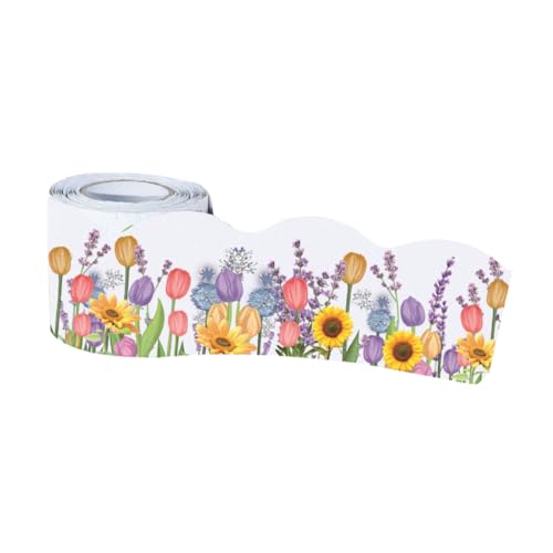 HAPINARY Frühlingshafte Tulpen Bordüren Aufkleber für Pinnwand Selbstklebend Langhaltig Farbenfroh für Klassenzimmer Büro und Partydekoration Bulletin Board Border Sticker HAPINARY Frühlingshafte Tulpen Bordüren Aufkleber für Pinnwand Selbstklebend Langhaltig Farbenfroh für Klassenzimmer Büro und Partydekoration Bulletin Board Border Sticker von HAPINARY