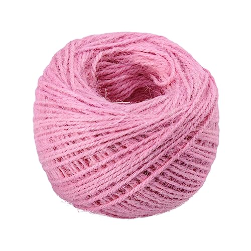HAPINARY Geschenkverpackungsseil Garn zum Verpacken von Geschenken Docht aus Bio- weihnachtsdeko Partydekoration Jute Juteseil Weben schmücken Clip Schnur Hanfseil Rosa HAPINARY Geschenkverpackungsseil Garn zum Verpacken von Geschenken Docht aus Bio- weihnachtsdeko Partydekoration Jute Juteseil Weben schmücken Clip Schnur Hanfseil Rosa von HAPINARY