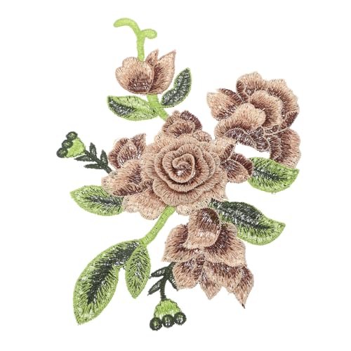 HAPINARY Gestickter Blumen Applikationspatch Handarbeit Vielseitig für Kleidung Taschen Schuhe DIY Kostümzubehör Kleines Design Braun für Patch Reparatur und Dekoration HAPINARY Gestickter Blumen Applikationspatch Handarbeit Vielseitig für Kleidung Taschen Schuhe DIY Kostümzubehör Kleines Design Braun für Patch Reparatur und Dekoration von HAPINARY