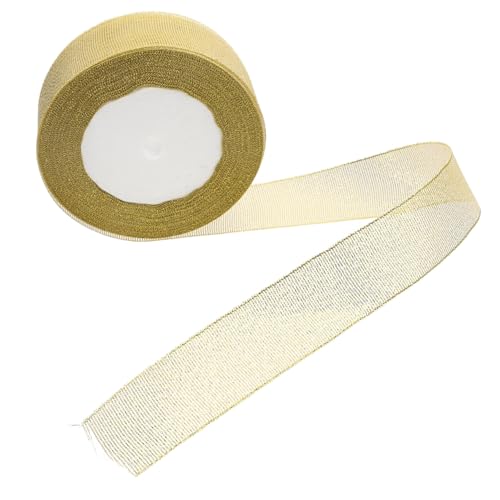 HAPINARY Gold Glitzer Geschenkband Breit Lang Flexibles Satinband für Geschenkverpackung Blumensträuße Hochzeits Partydekoration Staubfrei Vielseitig Einsetzbar HAPINARY Gold Glitzer Geschenkband Breit Lang Flexibles Satinband für Geschenkverpackung Blumensträuße Hochzeits Partydekoration Staubfrei Vielseitig Einsetzbar von HAPINARY
