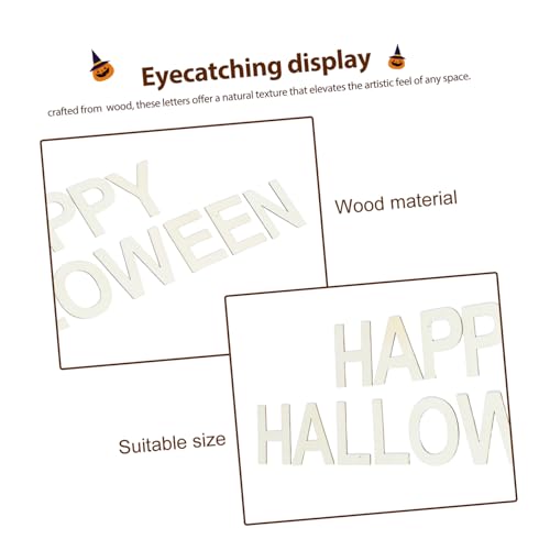 HAPINARY Halloween Holzbuchstaben Unbemalt Holz Alphabet Buchstaben für Wanddeko Basteln Festliche Happy Halloween HAPINARY Halloween Holzbuchstaben Unbemalt Holz Alphabet Buchstaben für Wanddeko Basteln Festliche Happy Halloween von HAPINARY