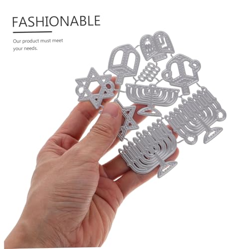 HAPINARY Hanukkah Metall Stanzschablone aus Carbonstahl für DIY Scrapbooking Kartengestaltung und Bastelprojekte Langlebige Stanzform mit Einzigartigem Hanukkah für Kreative Albumdekoration HAPINARY Hanukkah Metall Stanzschablone aus Carbonstahl für DIY Scrapbooking Kartengestaltung und Bastelprojekte Langlebige Stanzform mit Einzigartigem Hanukkah für Kreative Albumdekoration von HAPINARY